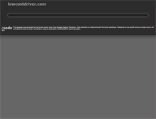 Tablet Screenshot of lowcostdriver.com